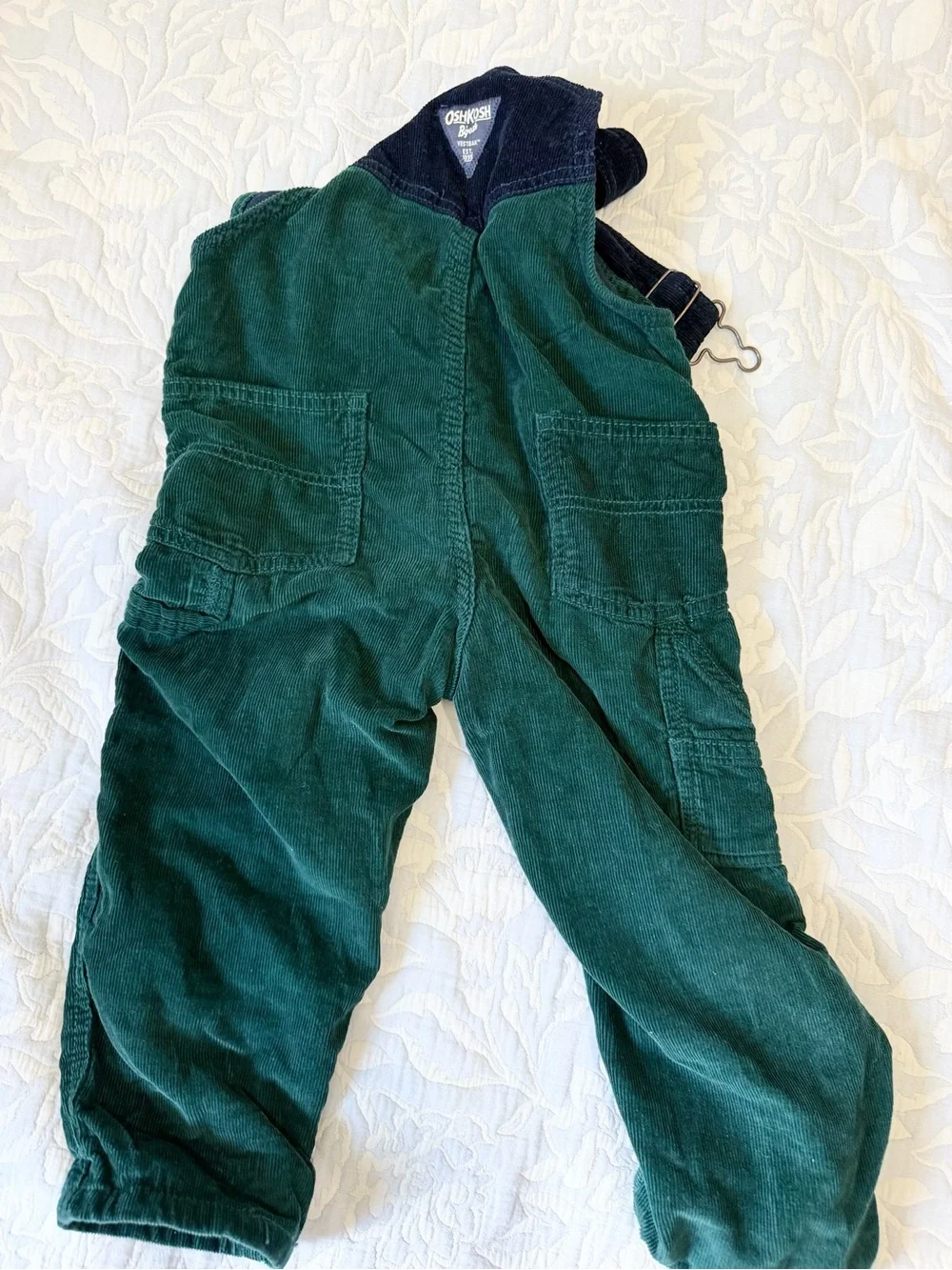 OshKosh B'gosh Corduroy Overalls Green Size 4T boy